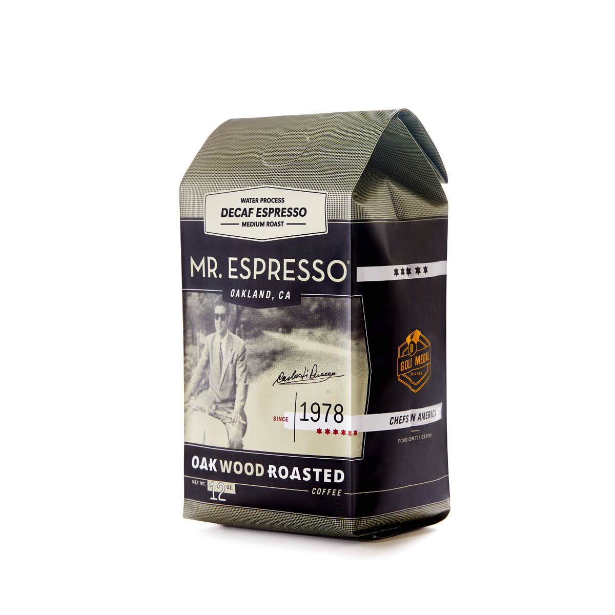 Decaffeinated Espresso | Roast level: MEDIUM | Cupping notes: Caramel, Praline, Smooth