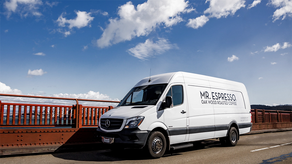 mr espresso delivery van